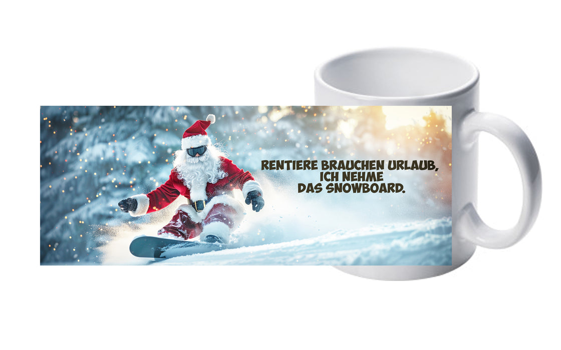 Cool, dynamisch und festlich: Die perfekte Weihnachtstasse!