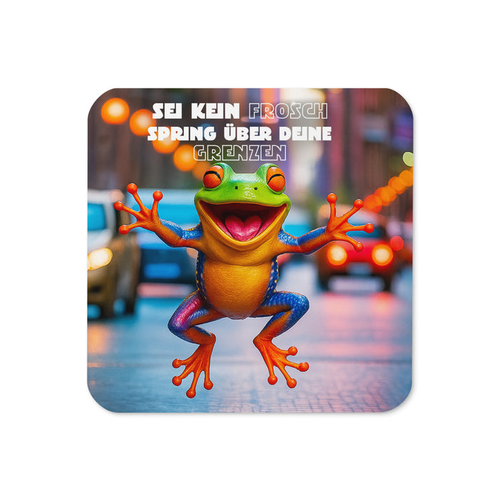 Korkuntersetzer – Sei kein Frosch