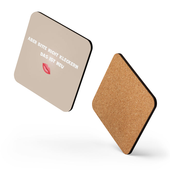 Korkuntersetzer – Bitte nicht kleckern