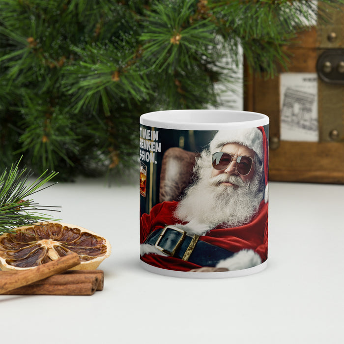 Schlitten parken, Whiskey einschenken – Santa gönnt sich!