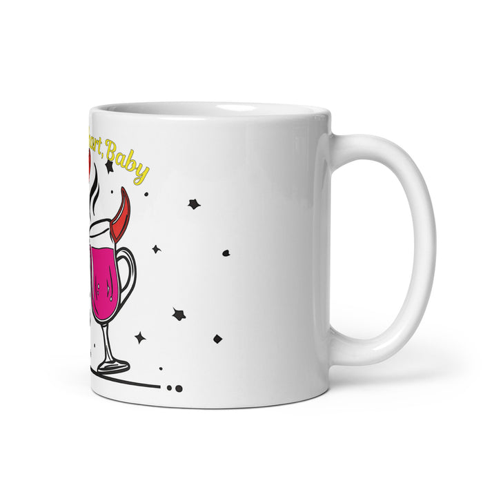 Glüh mich hart, Baby – Freche Weihnachtstasse